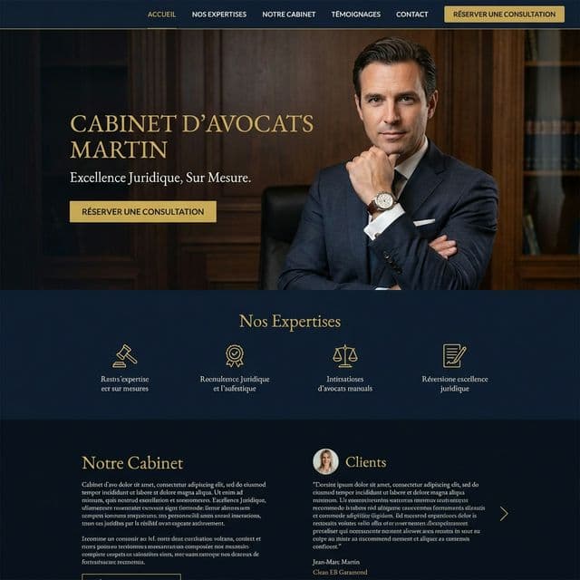 Site vitrine Cabinet d'Avocats
